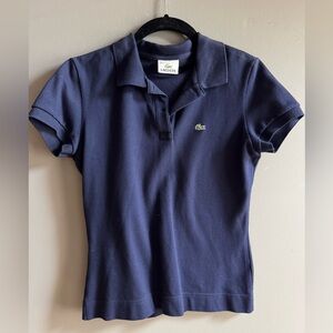 Lacoste Navy Blue Polo Shirt Sz 40
